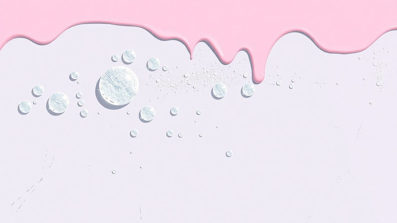 Vector illustration of bubbling paint on a wall.