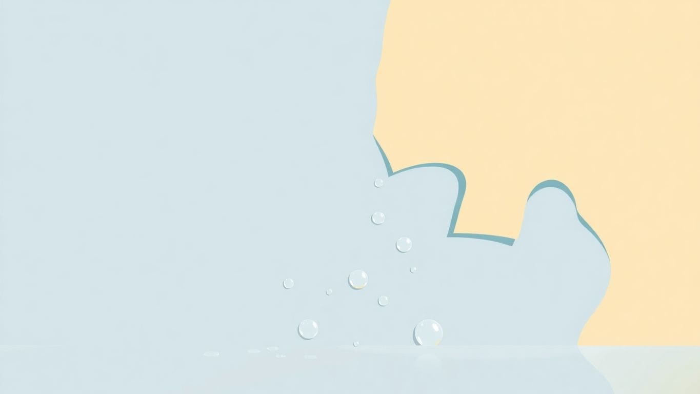 Vector illustration of water damage causing paint to bubble.