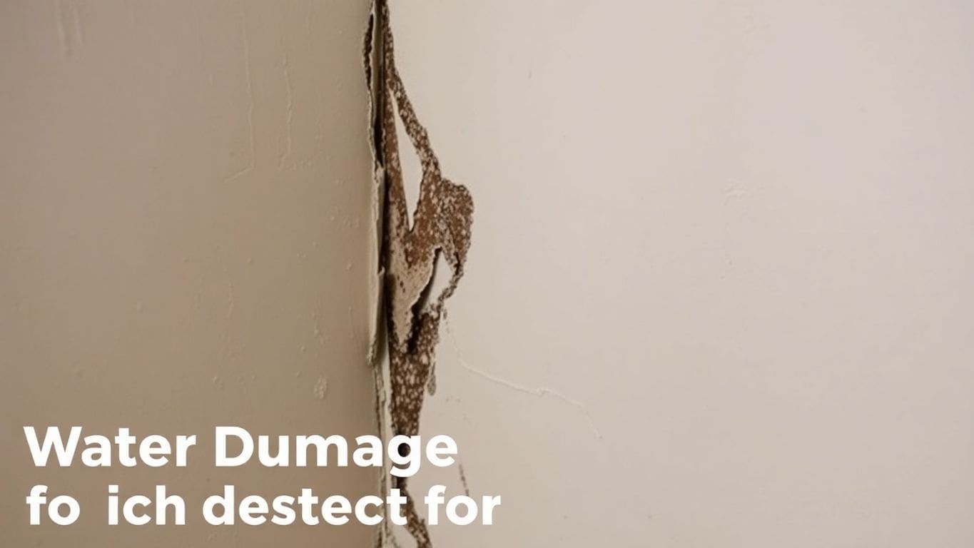 Damp walls with mold showing signs of water damage.