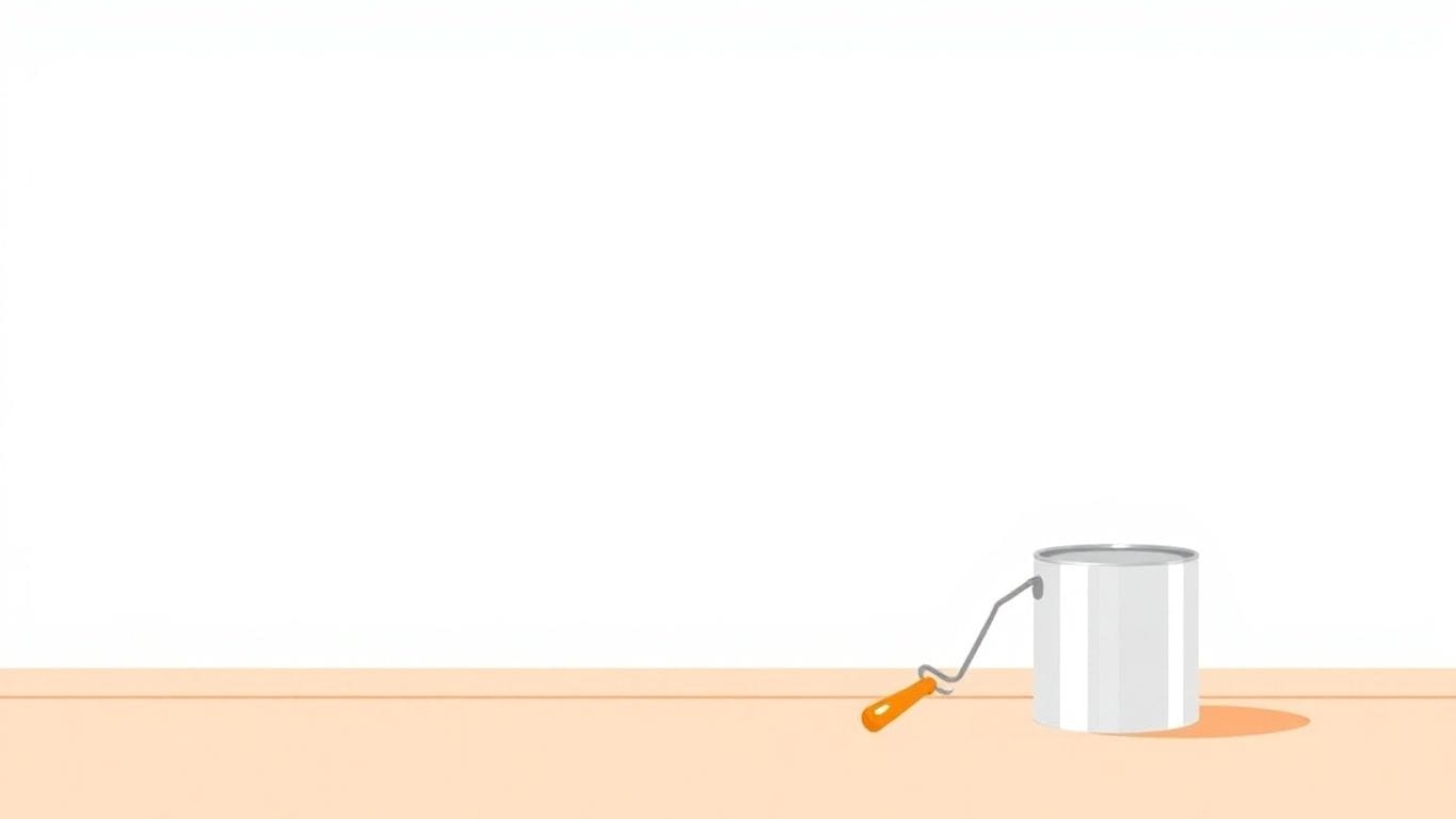Vector illustration of a freshly painted drywall surface.