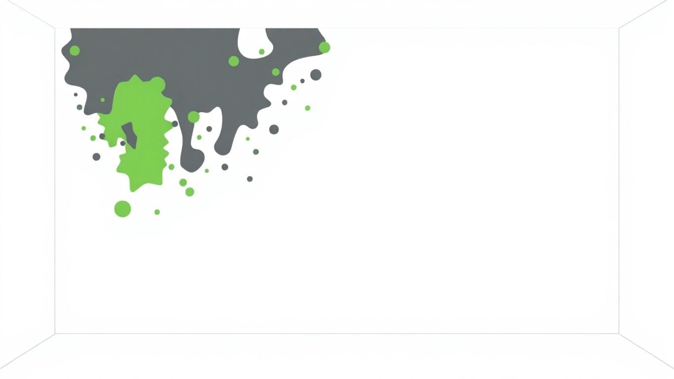 Vector illustration of mold and mildew on walls.