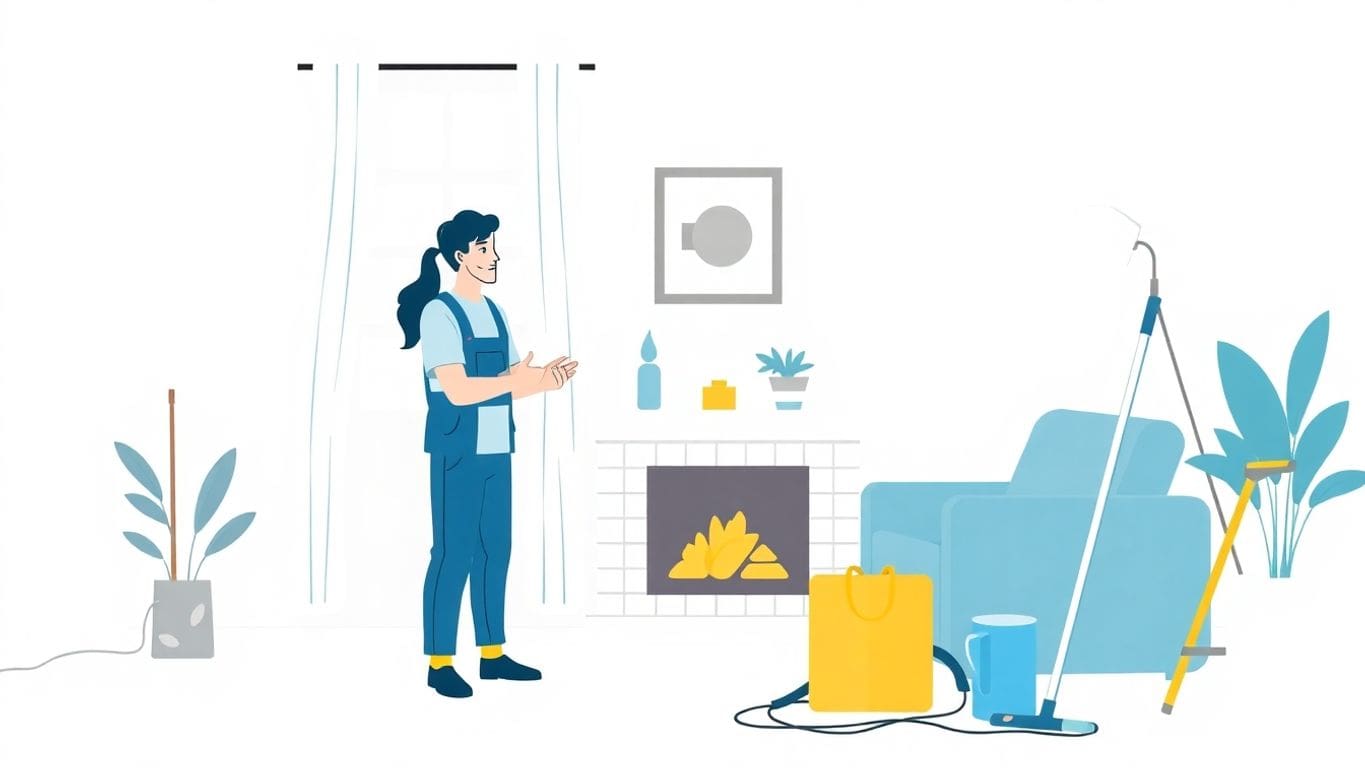 Homeowner consulting with water damage restoration professional.