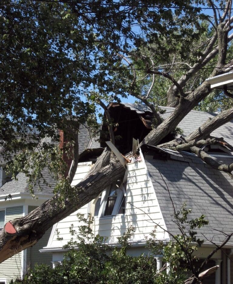 Home in Chantilly damaged by storm
