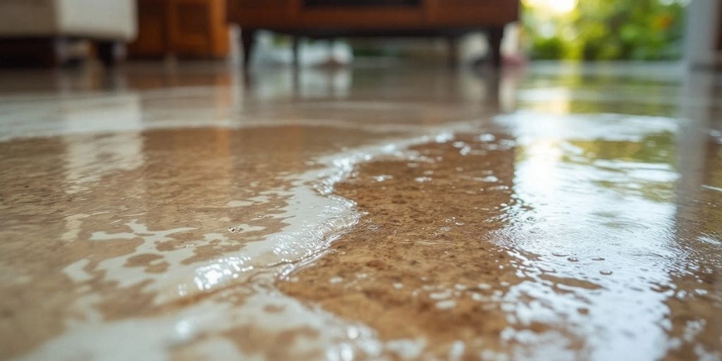 water on the floor